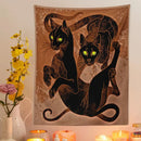 GobekUsa Cat Witchcraft Tapestry Baphomet Aesthetic Room Decor Hippie Boho Home Mattress