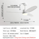 GobekUsa 52" Modern DC Ceiling Fan with Remote Control for Home and Restaurant