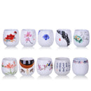 GobekUsa Ceramic Kung Fu Tea Cup With Handle White Porcelain Drinkware
