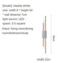 GobekUsa Gold LED Wall Sconce | Modern Nordic Bedroom Living Room Indoor Lighting