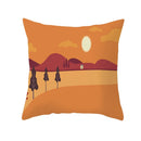 GobekUsa Autumn Maple Leaves Pillow Cases Short Plush Cushion Cover Sofa Pillowslip