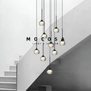 Black Water Drop Acrylic LED Pendant Light