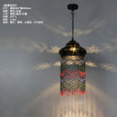 GobekUsa Bohemian Crystal Pendant Lights LED E27 Gold/Black Cafe Bar Decor