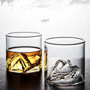 GobekUsa Glacier Wine Cup: Japanese Style Whisky Glass with Fuji Artwork