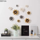 GobekUsa Elegant Porcelain Peony Flower Wall Ornaments