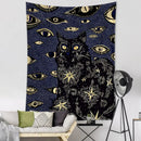 GobekUsa Cat Eyes Tapestry Wall Hanging Abstract Psychedelic Witchcraft Bohemian Home Decor