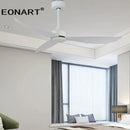 GobekUsa 52" Plastic Blade Ceiling Fan with Remote Control for Bedroom