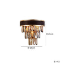 GobekUsa Crystal Leather Chandelier | Modern LED Lustres for Living Room & Dining Room