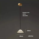 GobekUsa Alabaster Pendant Lights LED Designer Hanging Lamps For Living Room
