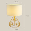 GobekUsa Linen Fabric LED Table Lamp Creative Gift Night Lamp