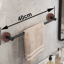 GobekUsa Matte Black Wall Mounted Towel Bar - Modern Bathroom Accessories Holder