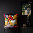 GobekUsa Christmas Picasso Style Abstract Cushion Cover for Living Room Sofa and Bed