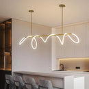 GobekUsa LED Long Hose Chandelier for Dining Room Kitchen Bar Pendant Lamp