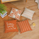 GobekUsa Geometric Yellow Linen Pillow Cover for Modern Décor 45x45cm