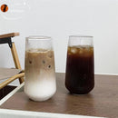 GobekUsa Clear Glass Coffee Cups Set of 6 - Heat-Resistant Vertical Design for Various Drinks