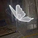 GobekUsa LED Butterfly Wing Lace Hanging Lamps for Romantic Decoration and Party Lights