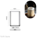 GobekUsa Glass Coffee Tea Mug Handle Drinkware Breakfast Milk Cup Glass Mugs