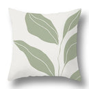 GobekUsa Green Plants Geometric Print Pillow Cover - Home Sofa Cushion Cover