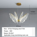 GobekUsa LED Butterfly Ceiling Chandelier - Luxury Pendant Light for Bedroom, Living & Dining Room