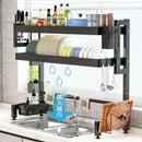 GobekUsa Kitchen Sink Dish Drying Rack Cutlery Organizer Shelf Counter Storage