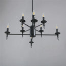 GobekUsa Iron Art LED Pendant Chandelier Modern Living Room Kitchen Hanging Light