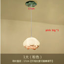 GobekUsa Lotus Glass Pendant Lamp: Elegant Pink Lotus Lighting for Home Decor