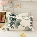 GobekUsa Cozy Winter Plush Pillowcase: Nordic Printed Milk Velvet Soft Home Decor