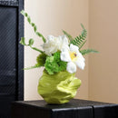 GobekUsa Green Ceramic Vase: Unique Plant Pot for Stylish Room Decor
