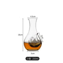 GobekUsa Crystal Glass Wine Decanter & Sake Glass Set- Hamster Nest Design