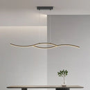 GobekUsa LED Pendant Chandelier: Modern Nordic Strip Light for Dining, Kitchen, Office, Coffee Room