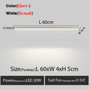 GobekUsa LED Linear Ceiling Lamp for Living Room, Dining Room, Bedroom - Minimalist Design