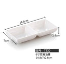 GobekUsa Black Melamine Plastic Dipping Sauce Dish Bowl Set - Pack of 4