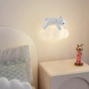 GobekUsa Kids LED Bear Wall Lamps - Modern Princess Boy Girl Bedroom Lights