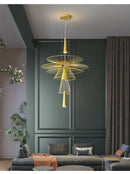 GobekUsa LED Iron Pendant Chandelier for Dining Room, Nordic Design Ceiling Light