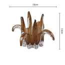 GobekUsa Glass Petal Candle Holder for Home Decoration and Storage
