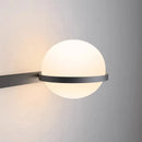 GobekUsa Art Deco White Acrylic Ball Wall Lights with 3-Mode Dimming