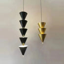 GobekUsa Gold Black Cone LED Pendant Lamp for Stylish Home and Shop Lighting