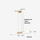 GobekUsa Art Deco LED Gold Chandelier for Dinning Room