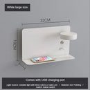GobekUsa LED Shelf Wall Lamp with USB Charging Port & Switch