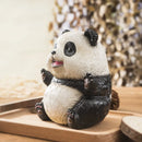 GobekUsa 14cm Panda Baby Figurines: Fierce & Cute Animal Collection for Home Office Decor