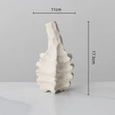 GobekUsa Ceramic Vase with Irregular Geometry and Skeletal Lines for Home Decor