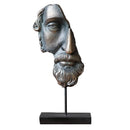 GobekUsa Abstract David Face Resin Sculpture for Home Decor