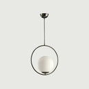 GobekUsa Glass Ball Pendant Light Fixture Iron Luminaire Chandelier