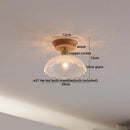 GobekUsa Copper Wood LED Ceiling Lamp Ceramic Modern Ceiling Lights for Home Decor