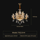 GobekUsa Elegant Crystal Chandelier for Living Room, Dining Room, and Bedroom