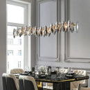 GobekUsa Crystal Ceiling Chandelier LED Modern Luxury Lighting for Living Dining Bedroom