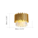 GobekUsa Gold Black Crystal Chandeliers LED Ceiling Light for Luxe Living & Hospitality