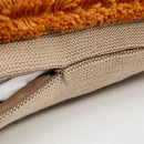GobekUsa Knit Boho Tassels Cushion Cover Ivory Beige Orange Grey Soft Pillow Cover