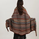 GobekUsa Bohemian Wavy Fringe Shawl: Fashionable & Multifunctional Sofa Cover Blanket