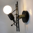GobekUsa Little Man LED Wall Light: Modern, Simple, Creative Design for Children's Bedroom